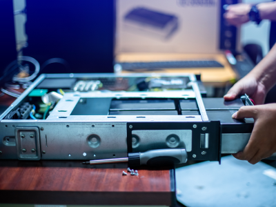 Replacing the batteries of UPS for emergency power supply