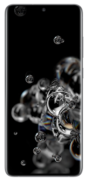 Black Samsung phone screen