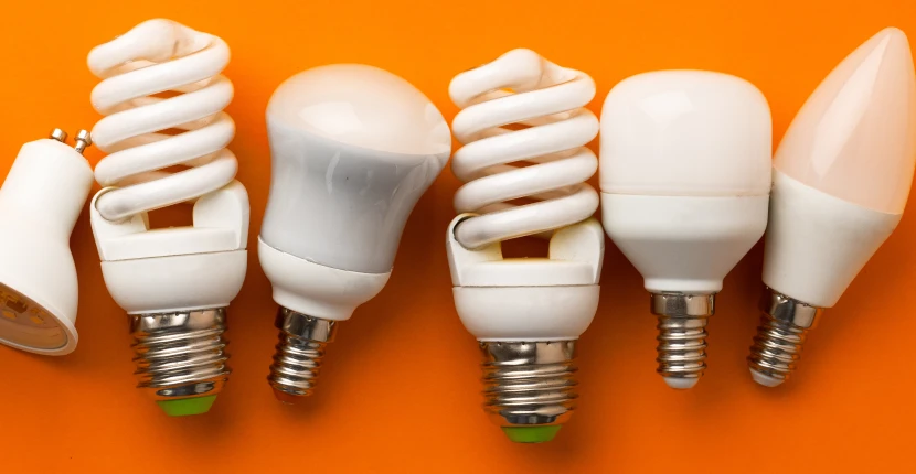 Different expired light bulbs