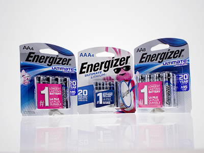 three Energizer battery packs