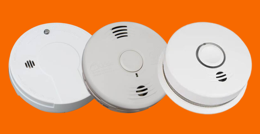 3 different smoke detectors